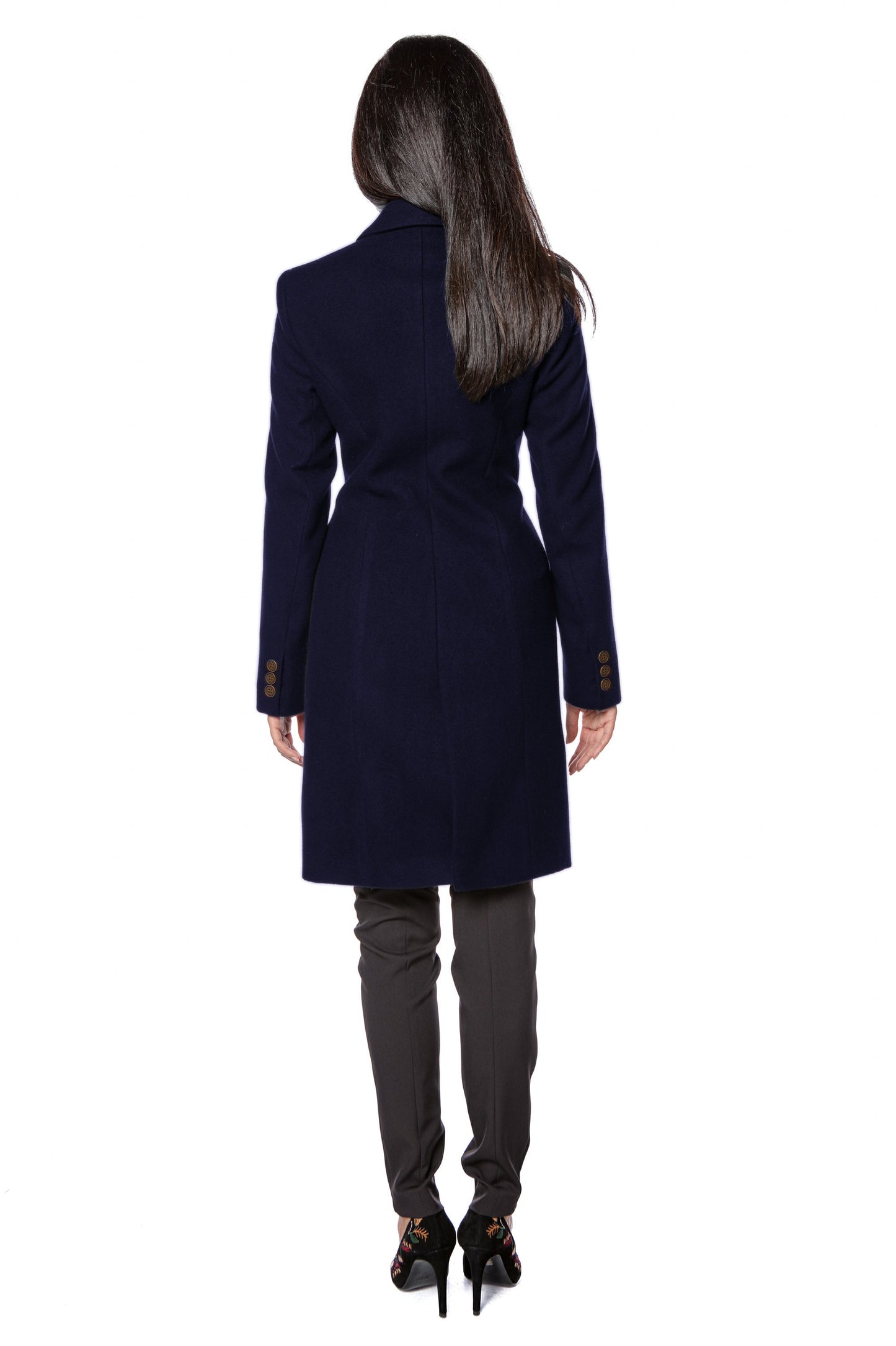 Palton damă bleumarin