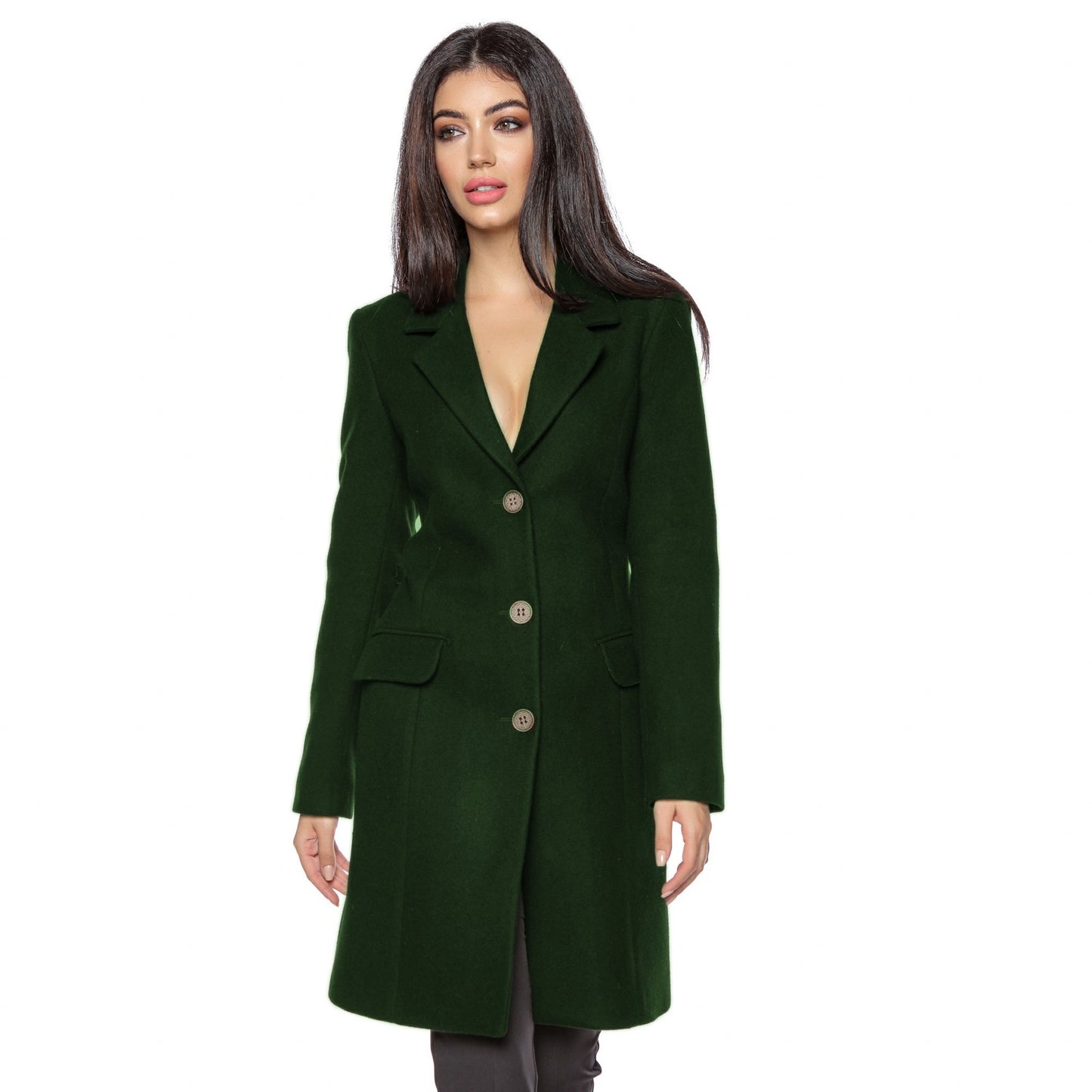 Palton damă verde