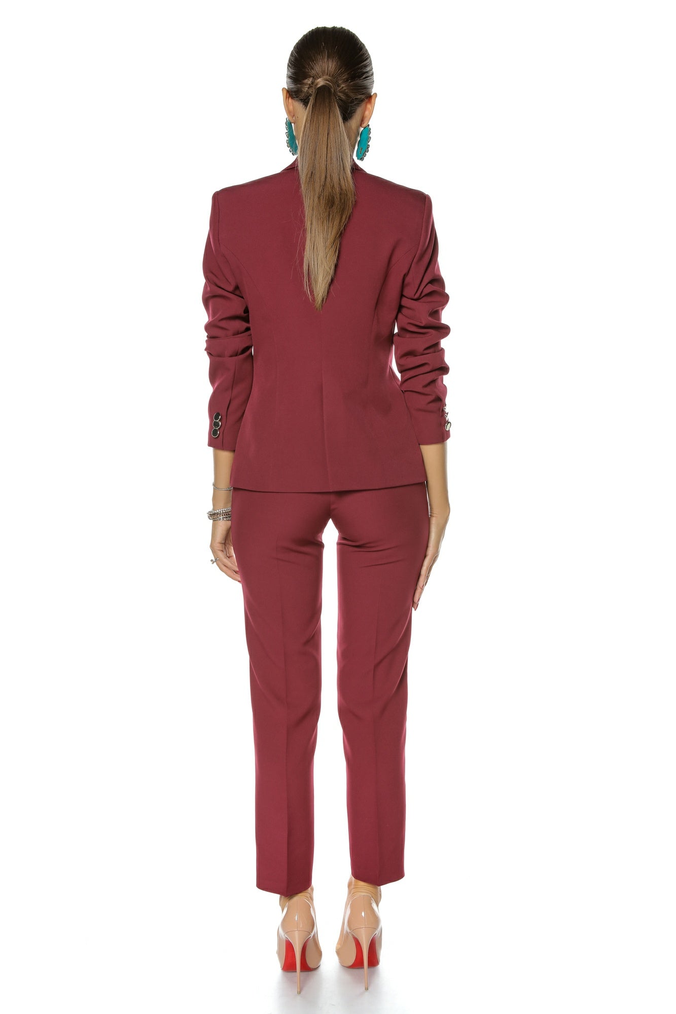 Compleu clasic burgundy